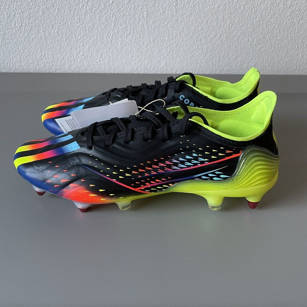 Adidas Copa Sense.1 SG Men's Size 10 Soccer Cleats Black Blue Yellow GY8933